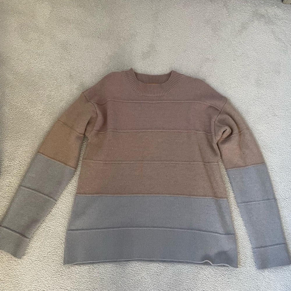 Emmer and Oat color block sweater
